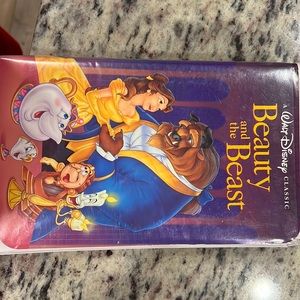 Vintage Black Label Beauty and the Beast VHS
